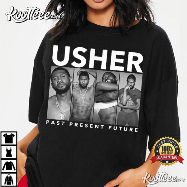 Usher Past Present Future World Tour Fan Gift T-Shirt