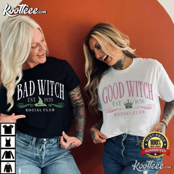 Good Witch Bad Witch Social Club Besties Matching T-Shirt