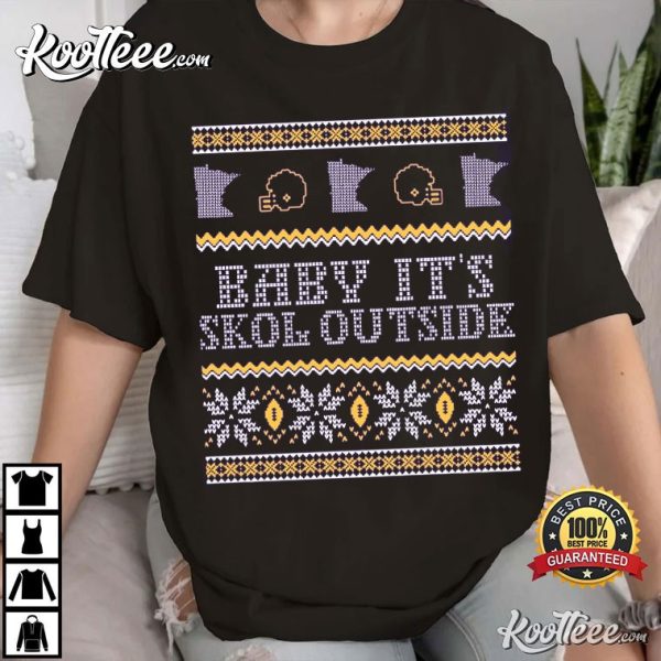 Skol Vikings Minnesota Vikings Fan Holiday Gift T-Shirt