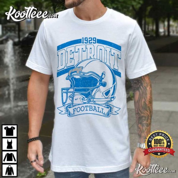 Detroit Football Vintage 1929 Game Day T-Shirt