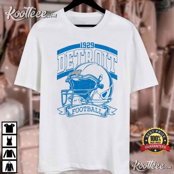 Detroit Football Vintage 1929 Game Day T-Shirt