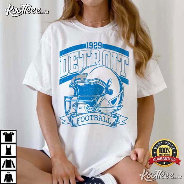 Detroit Football Vintage 1929 Game Day T-Shirt