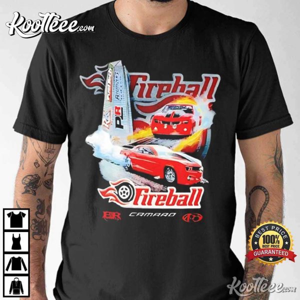 Fireball Camaro Ryan Martin Racing Graphic T-Shirt