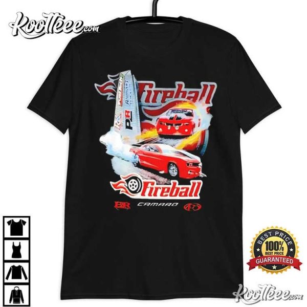 Fireball Camaro Ryan Martin Racing Graphic T-Shirt