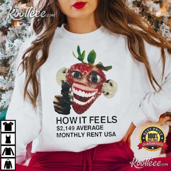 How It Feels Average Monthly Rent USA T-Shirt