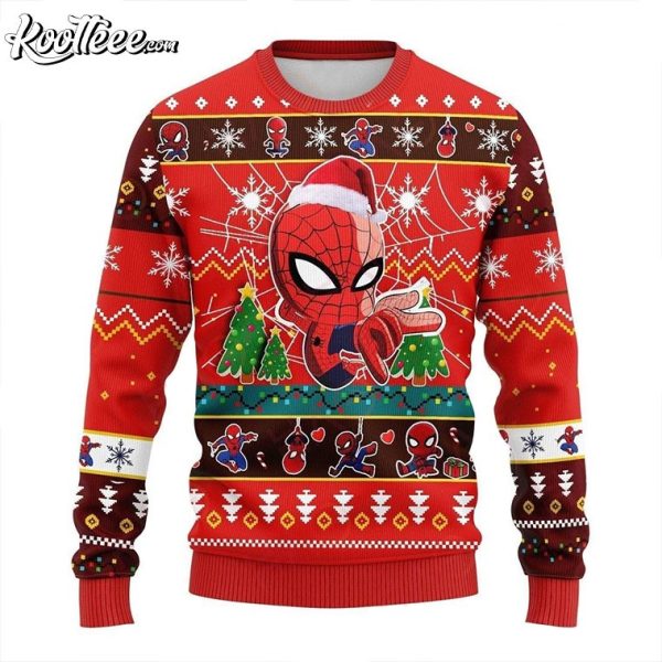 Spider Man Marvel Comics Christmas Ugly Sweater