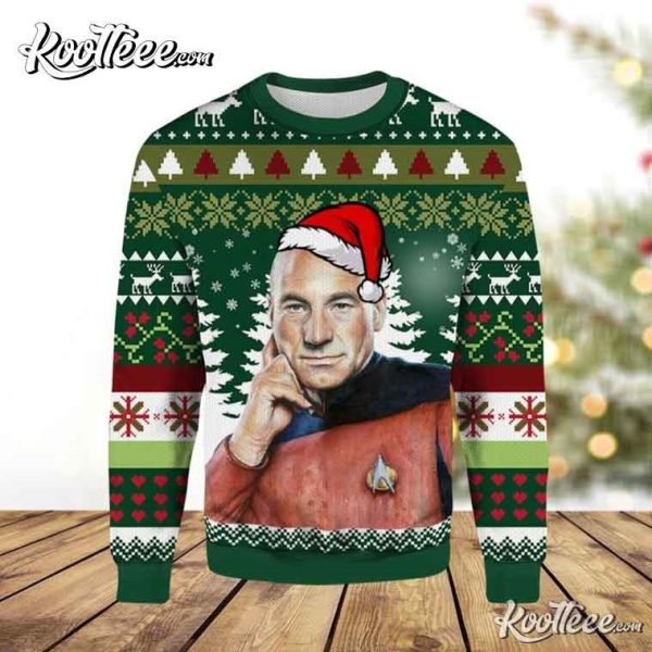 Star Trek The Next Generation Jean-Luc Picard Ugly Christmas Sweater