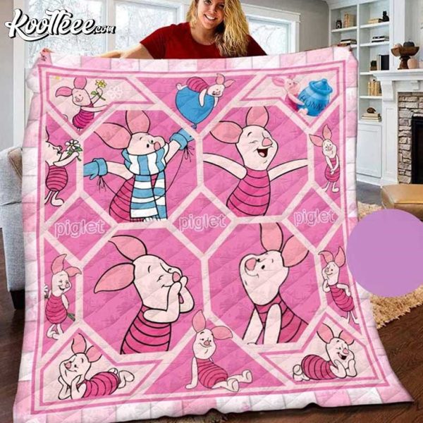 Piglet Winnie The Pooh Disney Quilt Blanket