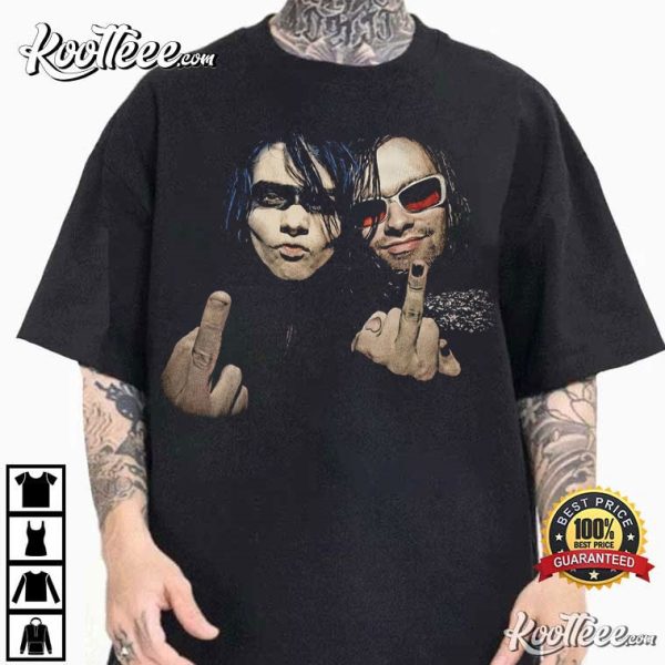 Gerard Way x Bert McCracken Emo MCR The Used T-Shirt