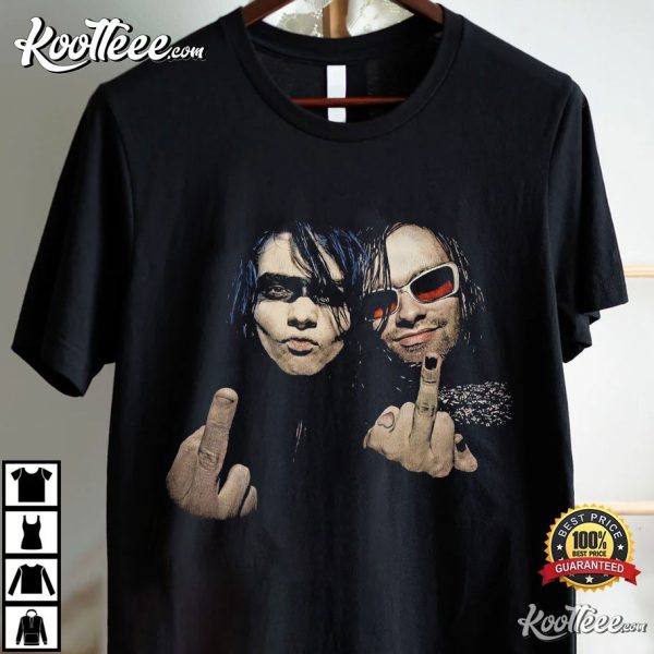 Gerard Way x Bert McCracken Emo MCR The Used T-Shirt