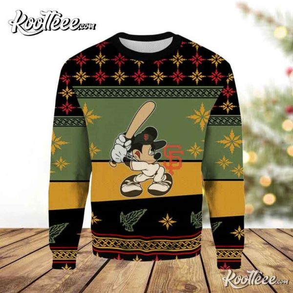 San Francisco Giants Mickey Ugly Christmas Sweater