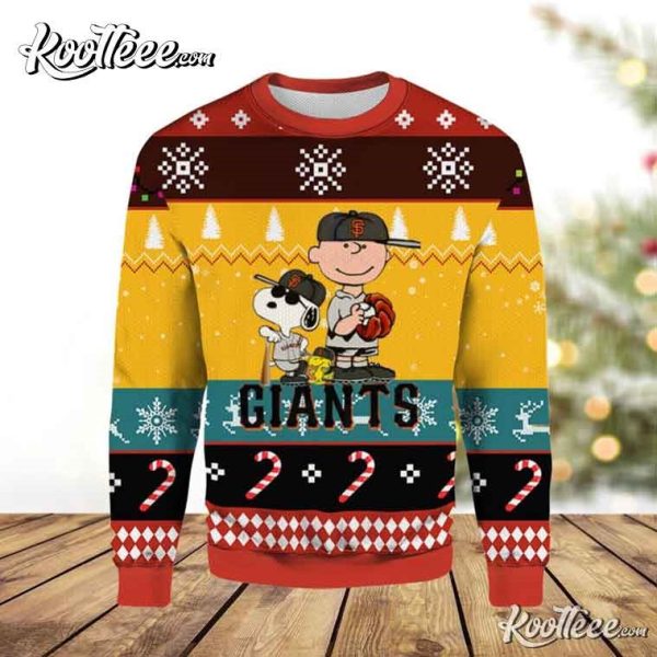 San Francisco Giants Baseball Snoopy Ugly Christmas Sweater