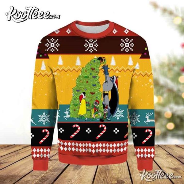 Batman Xmas Tree Ugly Christmas Sweater