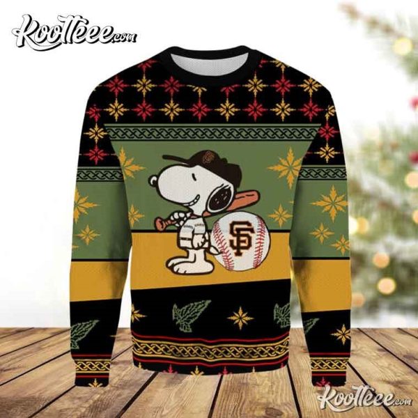 San Francisco Giants Snoopy Ugly Christmas Sweater