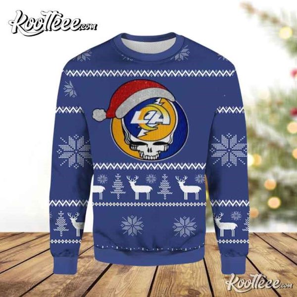 Los Angeles Rams Grateful Dead Ugly Christmas Sweater