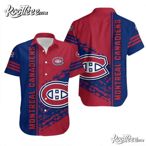 Montreal Canadiens Quarter Style Hawaiian Shirt