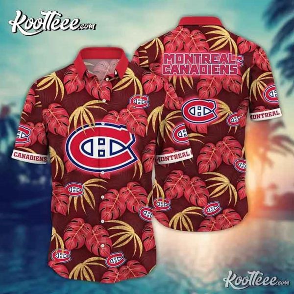 Montreal Canadiens NHL Tropical Hawaiian Shirt