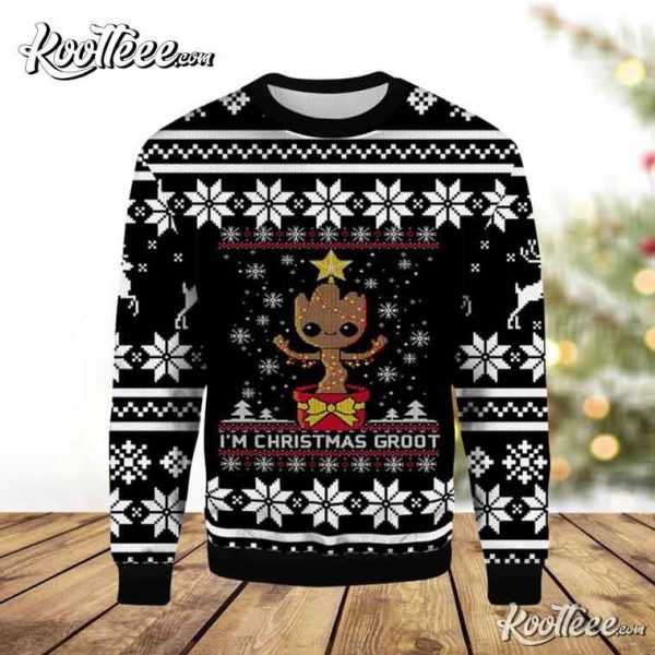 I’m Christmas Groot Marvel Ugly Christmas Sweater