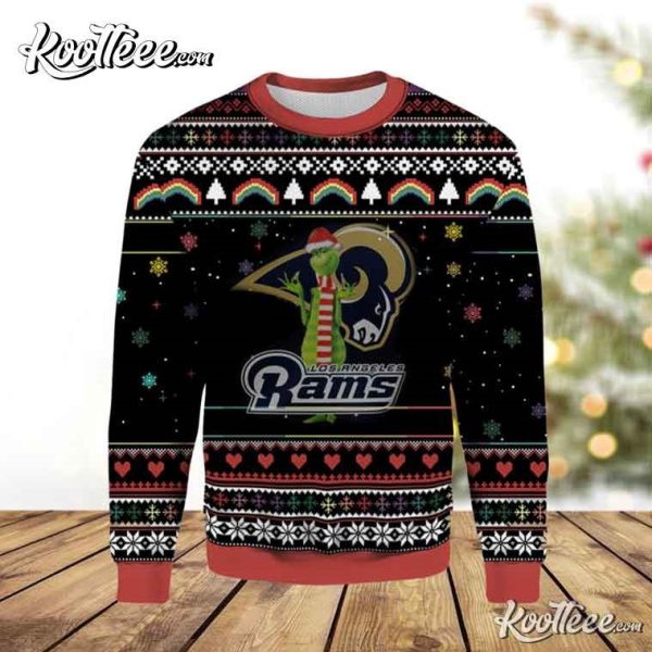 Los Angeles Rams Grinch Ugly Christmas Sweater