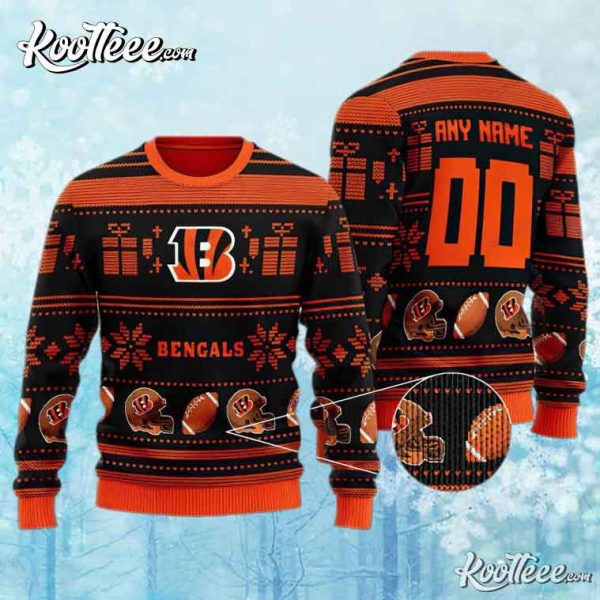 NFL Cincinnati Bengals Custom Ugly Christmas Sweater