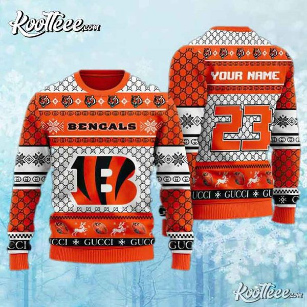 Cincinnati Bengals Custom Ugly Christmas Sweater