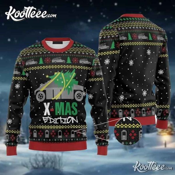 Cybertruck Xmas Edition Ugly Sweater