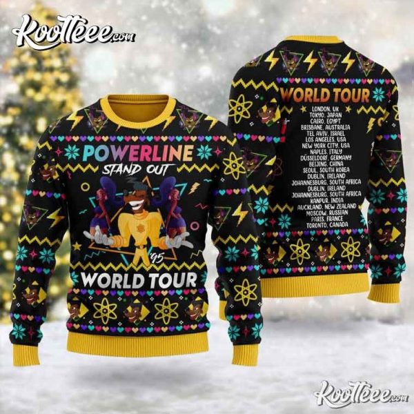 Powerline Stand Out World Tour Ugly Christmas Sweater