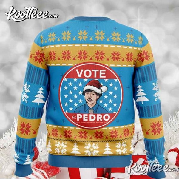 Vote For Pedro Napoleon Dynamite Ugly Christmas Sweater