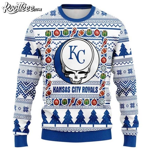 MLB Kansas City Royals Grateful Dead Ugly Christmas Sweater