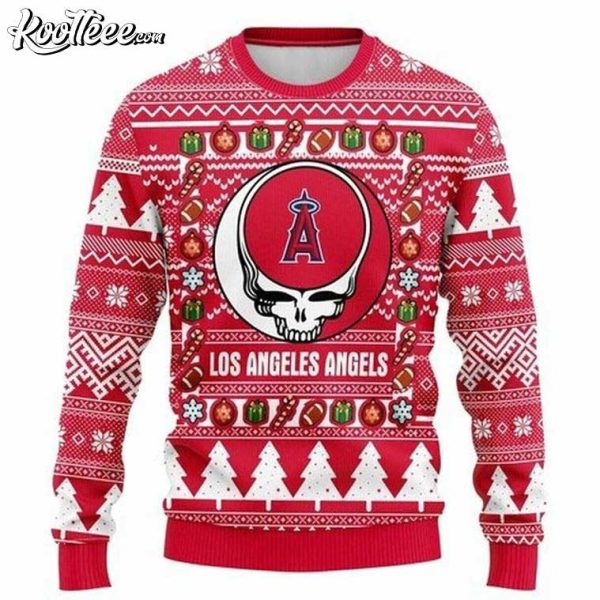 MLB Los Angeles Angels Grateful Dead Ugly Christmas Sweater