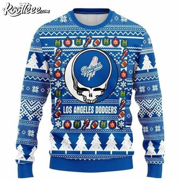 MLB Los Angeles Dodgers Grateful Dead Ugly Christmas Sweater