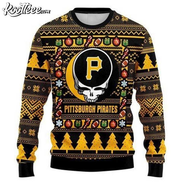 MLB Pittsburgh Pirates Grateful Dead Ugly Christmas Sweater