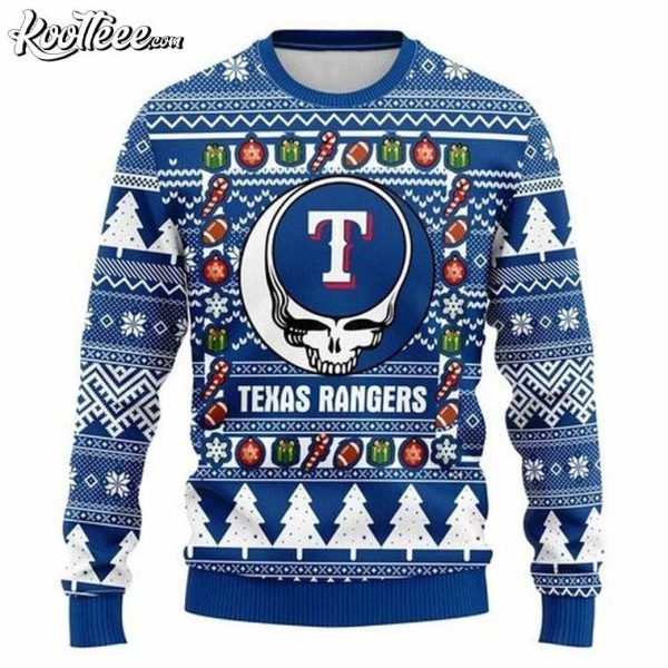 MLB Texas Rangers Grateful Dead Ugly Christmas Sweater