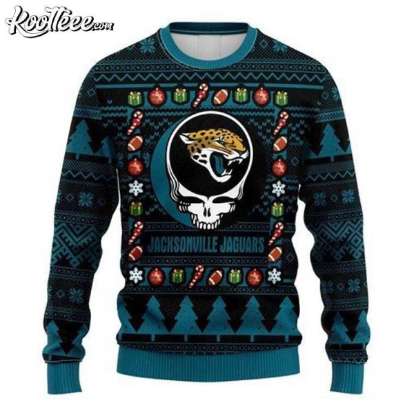 NFL Jacksonville Jaguars Grateful Dead Ugly Christmas Sweater