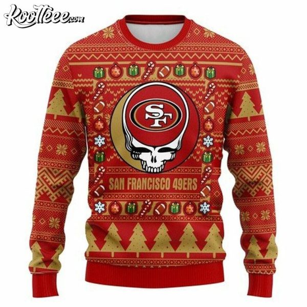 NFL San Francisco 49ers Grateful Dead Ugly Christmas Sweater