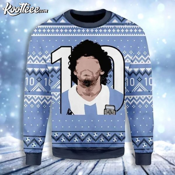 10 Diego Maradona Ugly Christmas Sweater