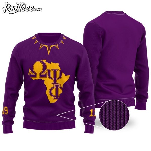 Omega Psi Phi Fraternity 1911 Ugly Christmas Sweater