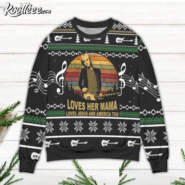 Tom Petty Free Fallin’ Ugly Christmas Sweater