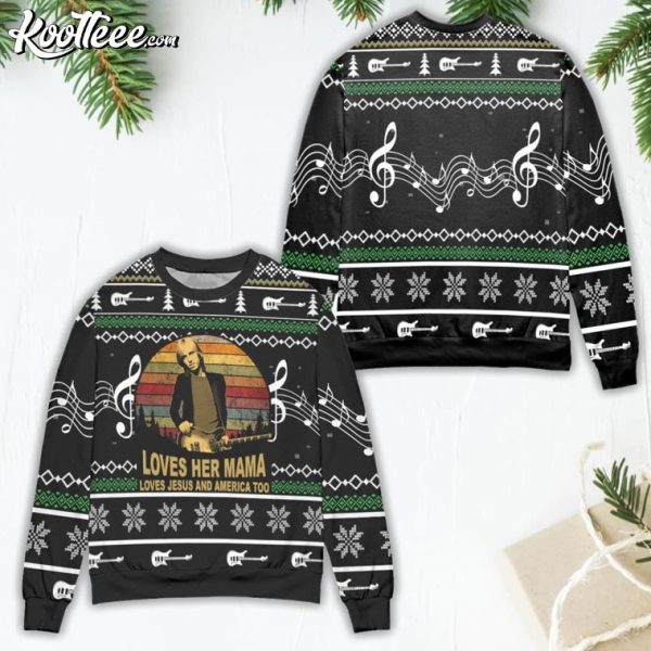 Tom Petty Free Fallin’ Ugly Christmas Sweater