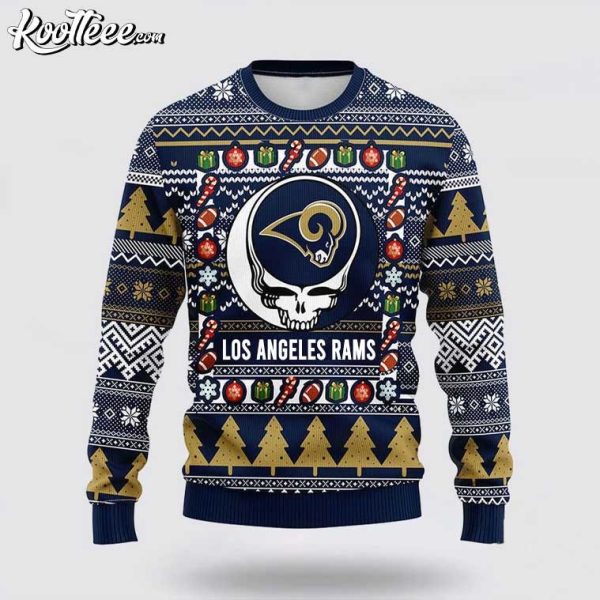 NFL Los Angeles Rams Grateful Dead Ugly Christmas Sweater