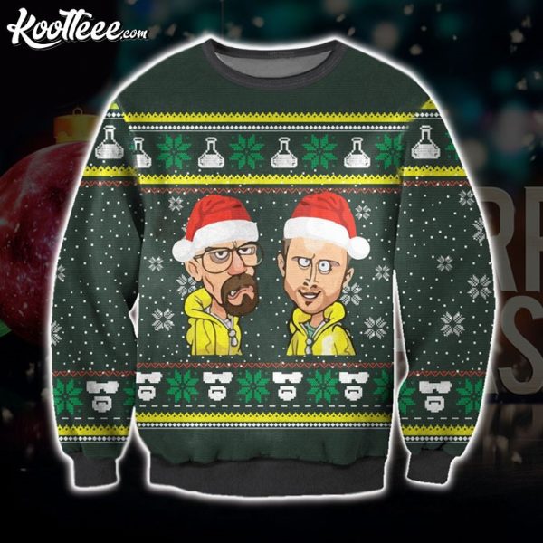 Breaking Bad Cartoon Art Ugly Christmas Sweater