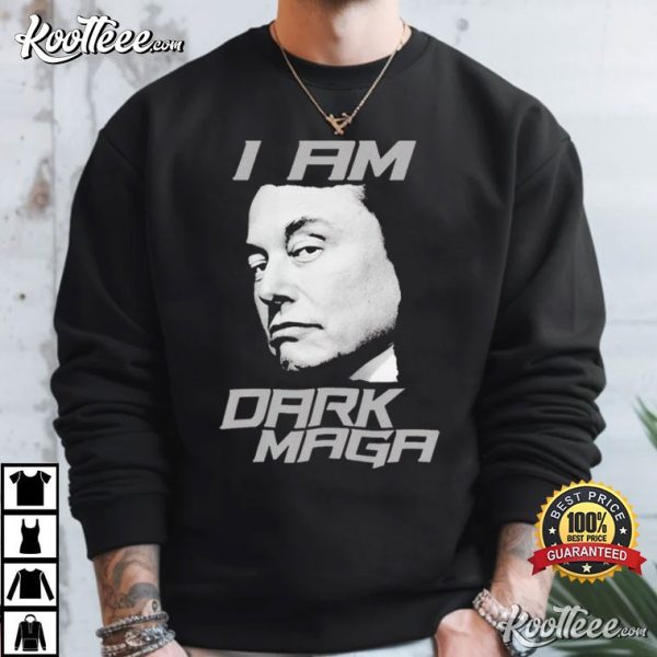 Elon Musk I Am Dark Maga Trump Rally 2024 T-Shirt