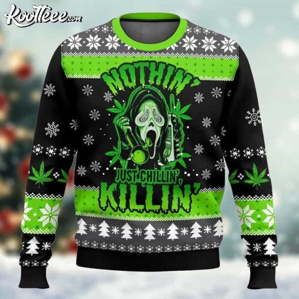 Scream Just Chilling Killing Ugly Christmas Sweater