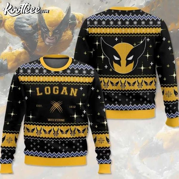 Wolverine Logan Christmas Ugly Sweater