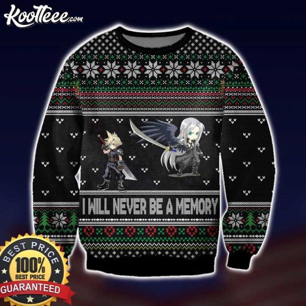 Final Fantasy VII I Will Never Be A Memory Ugly Sweater