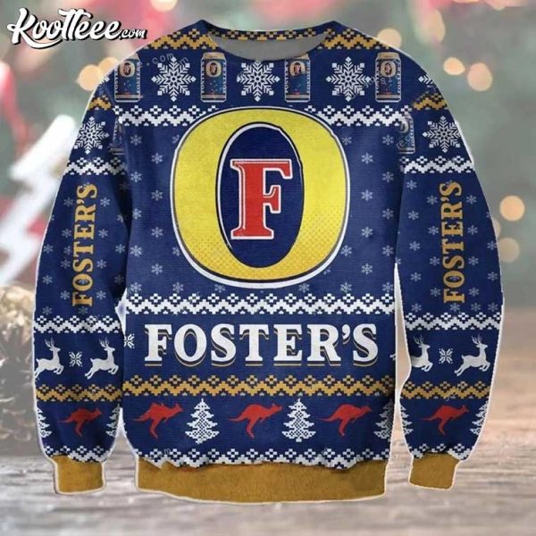 Fosters Beer Ugly Christmas Sweater