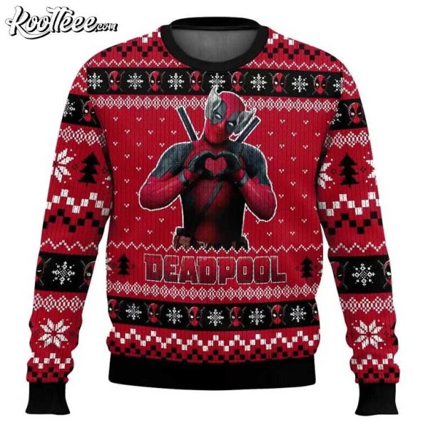 Deadpool Funny Superhero Christmas Ugly Sweater