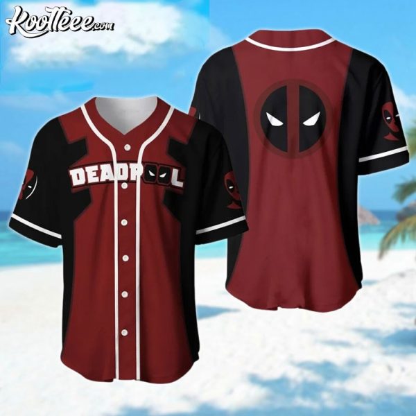 Deadpool Superhero Baseball Jersey