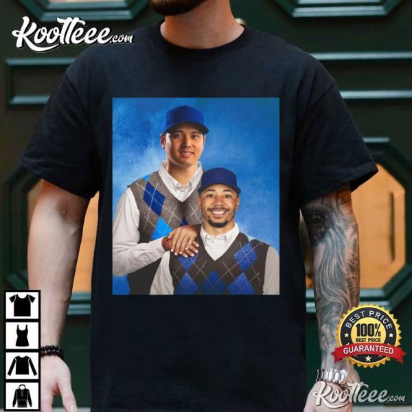 Los Angeles Baseball Shohei Ohtani x Mookie Betts Step Brothers T-Shirt