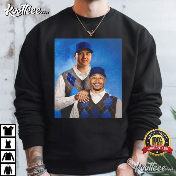 Los Angeles Baseball Shohei Ohtani x Mookie Betts Step Brothers T-Shirt